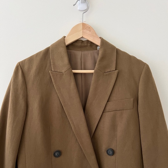 Vince textured double breasted blazer - Picture 3 of 4